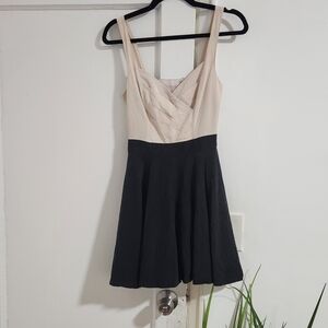 Armani Exchange Pink & Black Fit and Flare Dress – Size Small